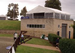 10m x 9m Freestanding Structure with clear walls Equine Events