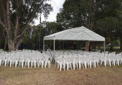 6m x 3m with Chairs Setup War Memorial (3)