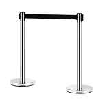 Chrome Retractable Bollard stanchions can be placed anywhere indoors and will suit most décor with their high end design. The Tensabarrier belt can be stretched up to 1.8 metres in length making it ideal for creating crowd barrier and crowd control barriers in busy places and they are easy to set up