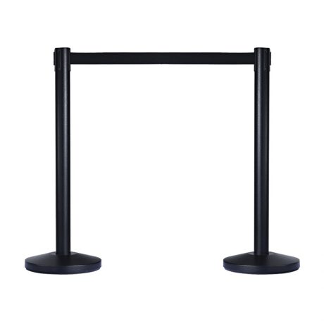 Black Retractable Bollard stanchions can be placed anywhere indoors and will suit most décor with their high end design. The Tensabarrier belt can be stretched up to 1.8 metres in length making it ideal for creating crowd barrier and crowd control barriers in busy places and they are easy to set up