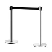 Chrome Retractable Bollard stanchions can be placed anywhere indoors and will suit most décor with their high end design. The Tensabarrier belt can be stretched up to 1.8 metres in length making it ideal for creating crowd barrier and crowd control barriers in busy places and they are easy to set up