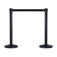 Black Retractable Bollard stanchions can be placed anywhere indoors and will suit most décor with their high end design. The Tensabarrier belt can be stretched up to 1.8 metres in length making it ideal for creating crowd barrier and crowd control barriers in busy places and they are easy to set up